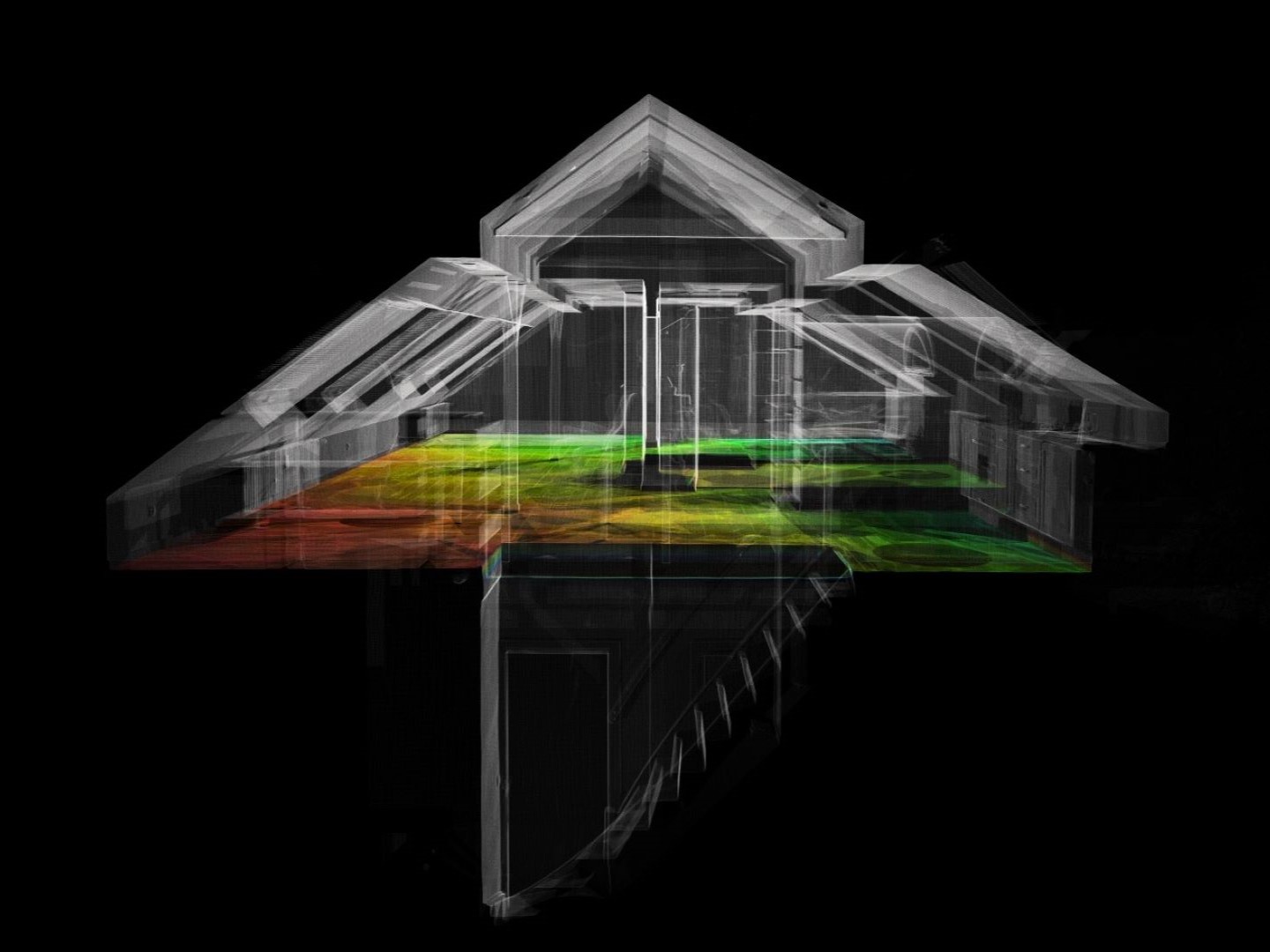 Terrestrisches 3D-Laserscanning — Scanergebnis einer technischen Anlage